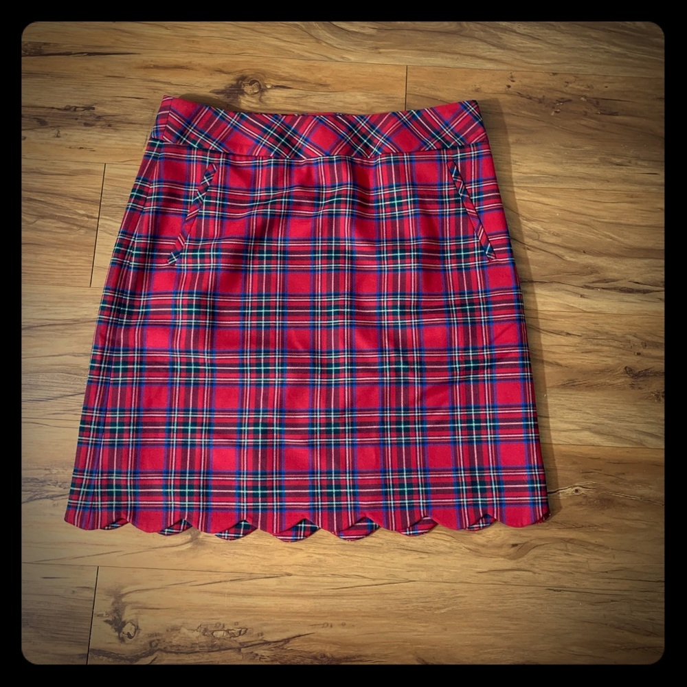 Talbots classic plaid skirt size 6P NWT